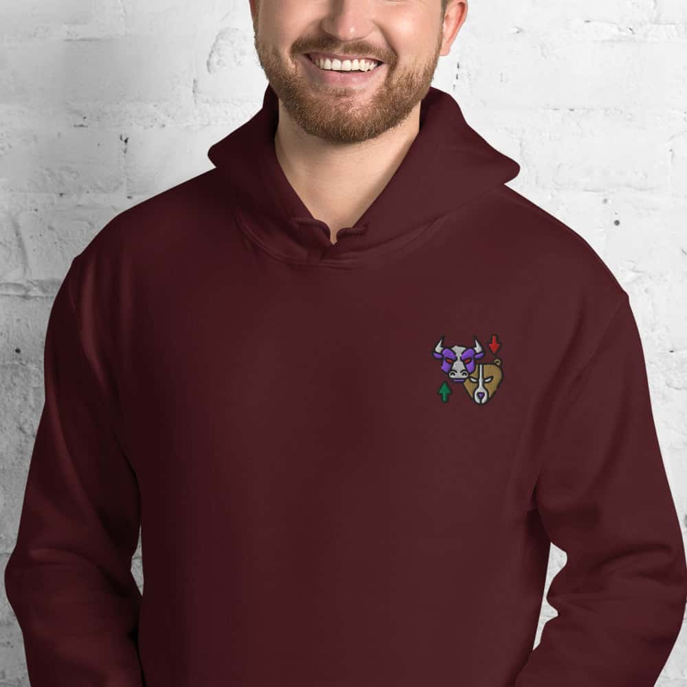 Felpa Unisex Bull & Bear-Ricamati-Biiply-Granata-S-Biiply