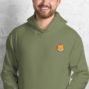 Felpa Unisex Leone-Ricamati-Biiply-Verde Militare-S-Biiply