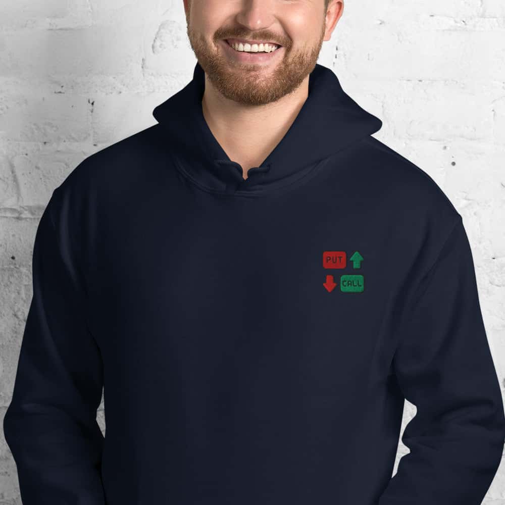 Felpa Unisex Put & Call-Ricamati-Biiply-Navy-S-Biiply