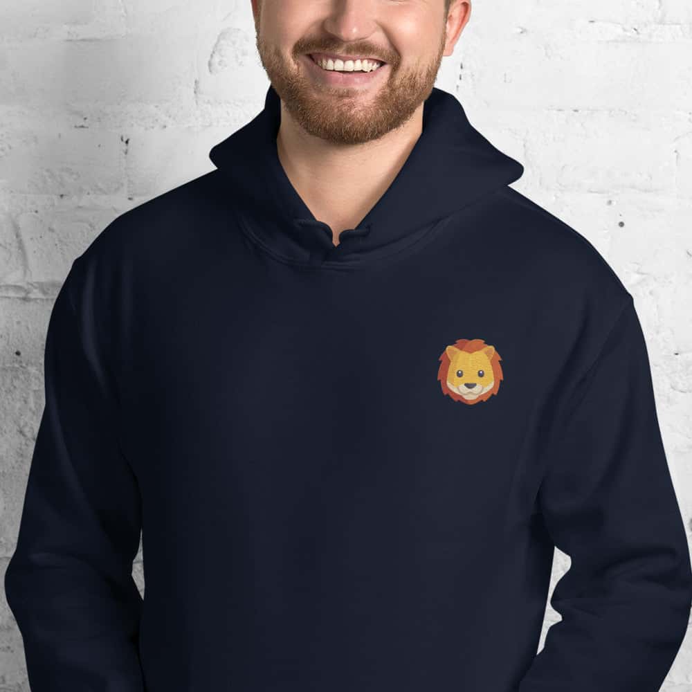 Felpa Unisex Leone-Ricamati-Biiply-Navy-S-Biiply