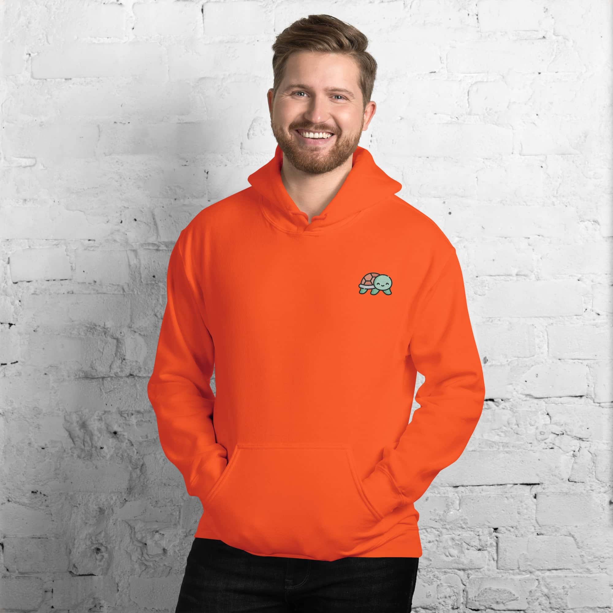 Felpa Unisex Baby Tartaruga-Ricamati-Biiply-Biiply