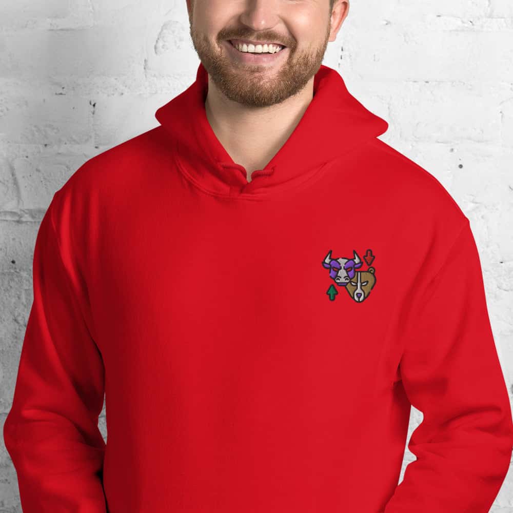 Felpa Unisex Bull & Bear-Ricamati-Biiply-Rosso-S-Biiply