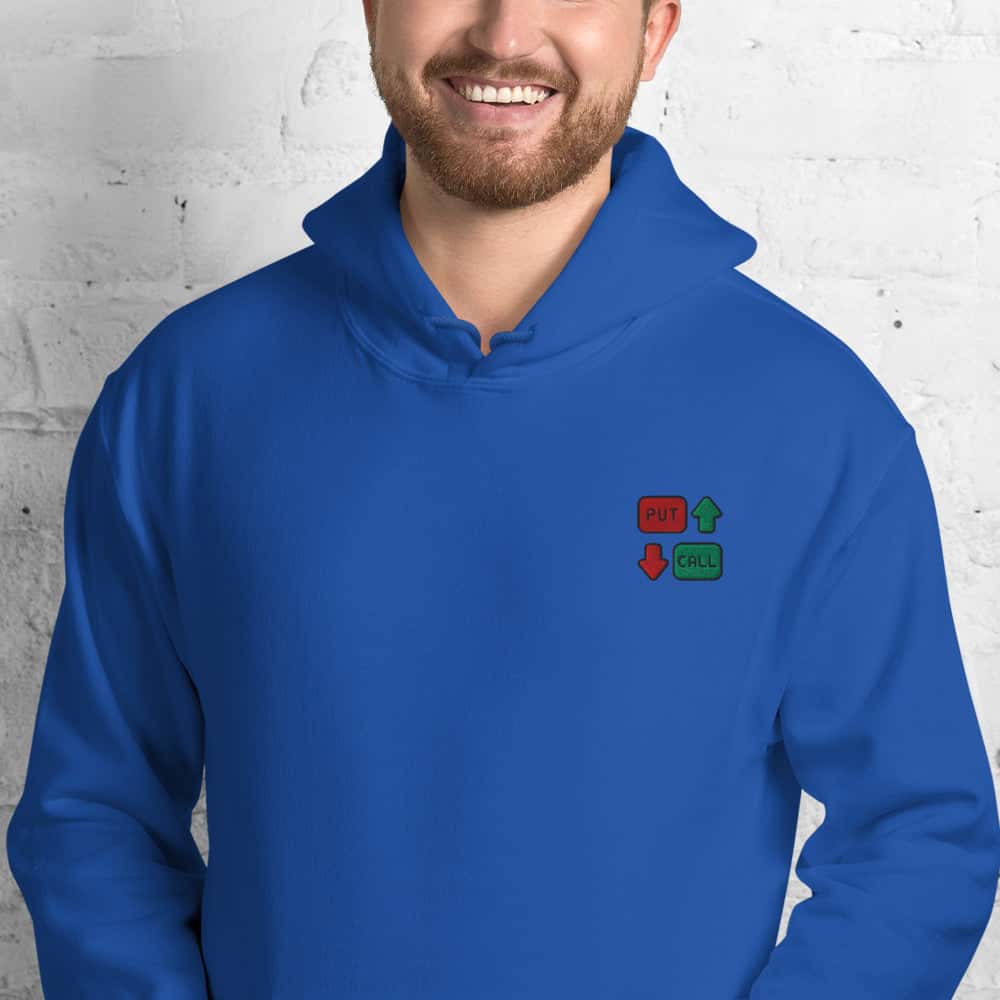 Felpa Unisex Put & Call-Ricamati-Biiply-Royal-S-Biiply