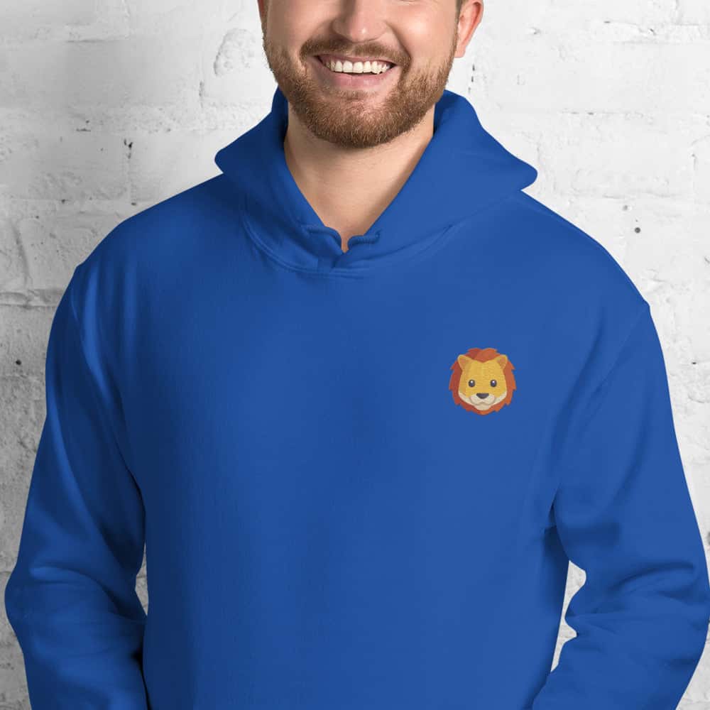 Felpa Unisex Leone-Ricamati-Biiply-Royal-S-Biiply