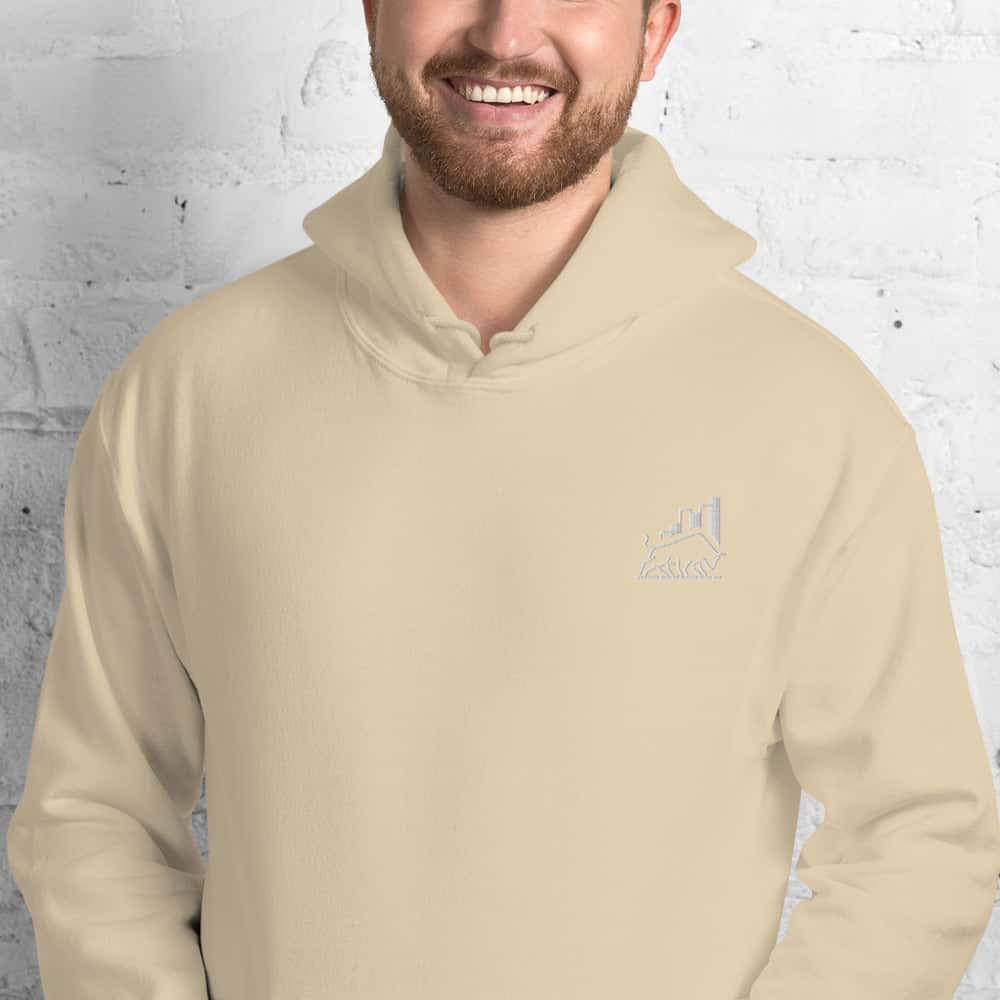 Felpa Unisex Bull market-Ricamati-Biiply-Sabbia-S-Biiply