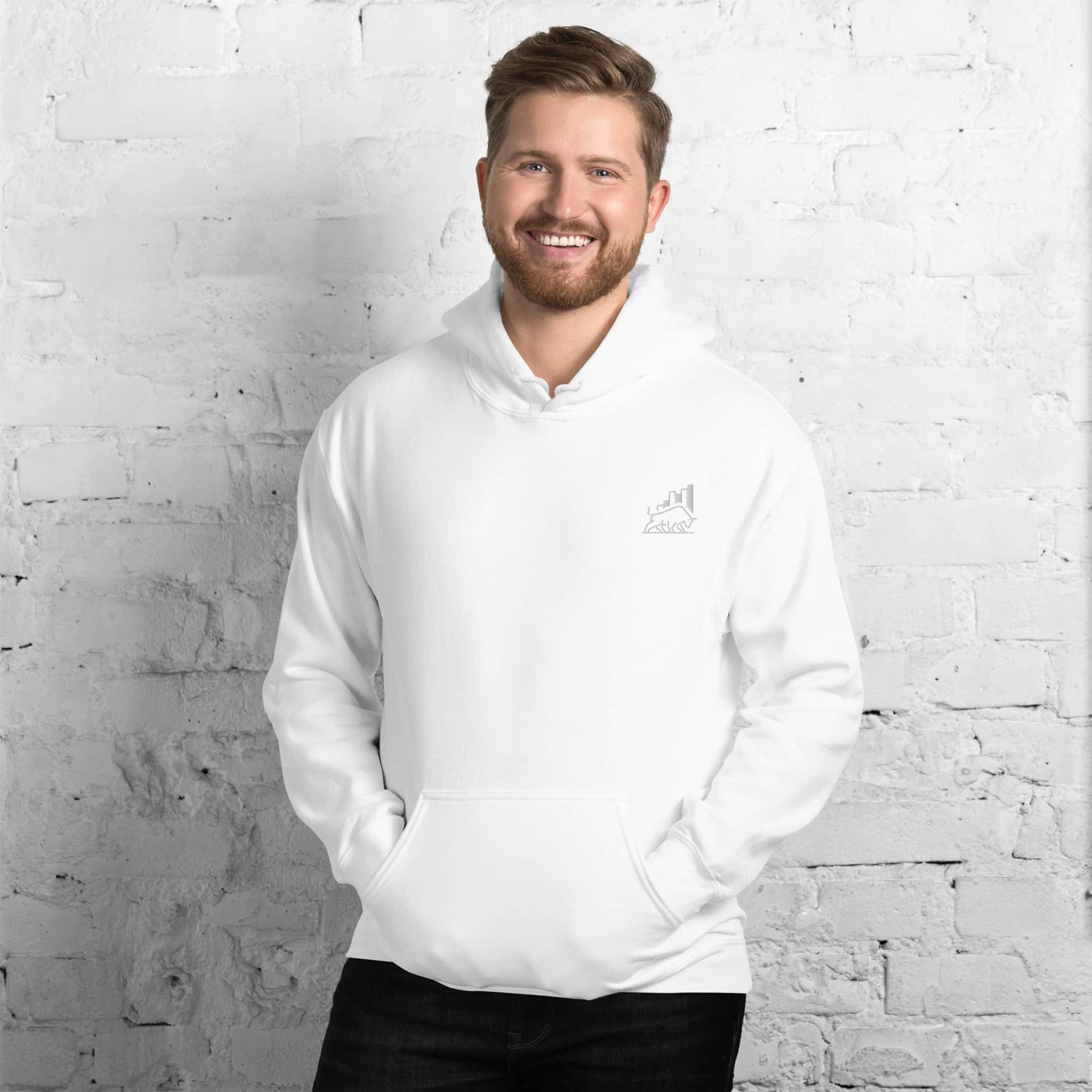 Felpa Unisex Bull market-Ricamati-Biiply-Biiply