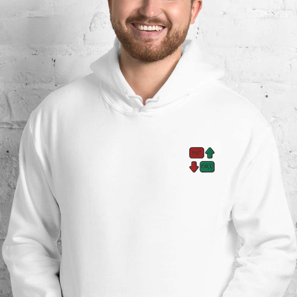 Felpa Unisex Put & Call-Ricamati-Biiply-Bianco-S-Biiply