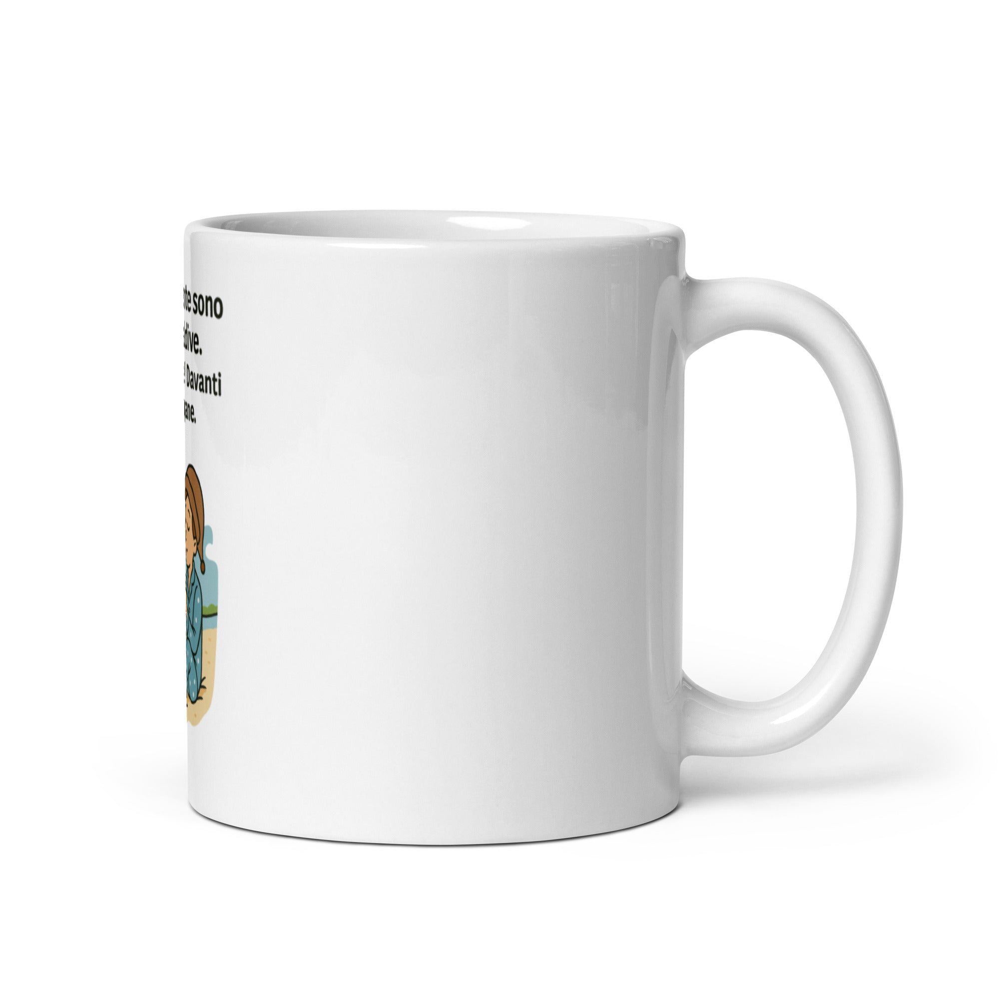 Tazza Mentalmente Sono Alle Maldive-Tazza-Biiply-11 oz-Biiply