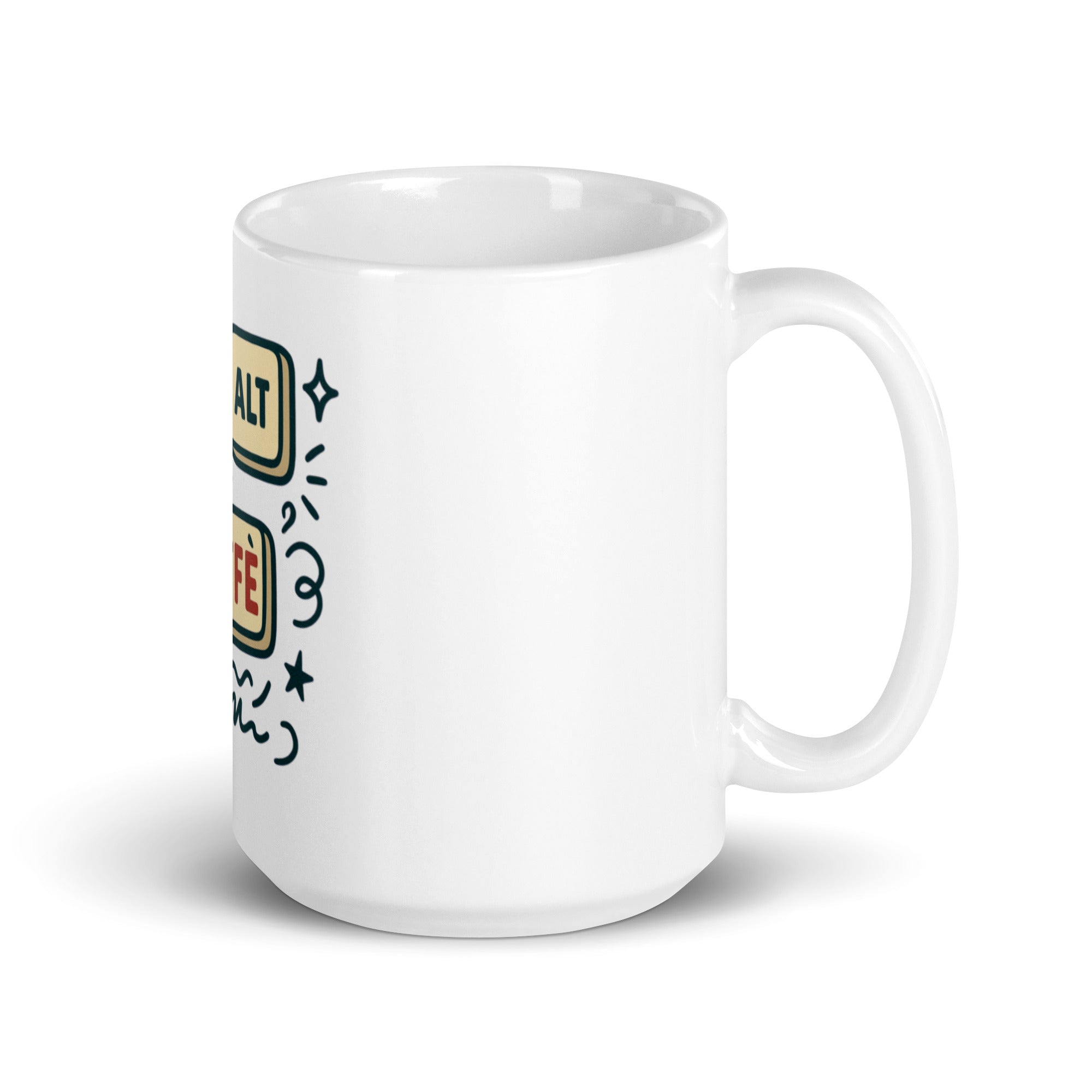 Tazza Ctrl + Alt + Caffè-Tazza-Biiply-15 oz-Biiply