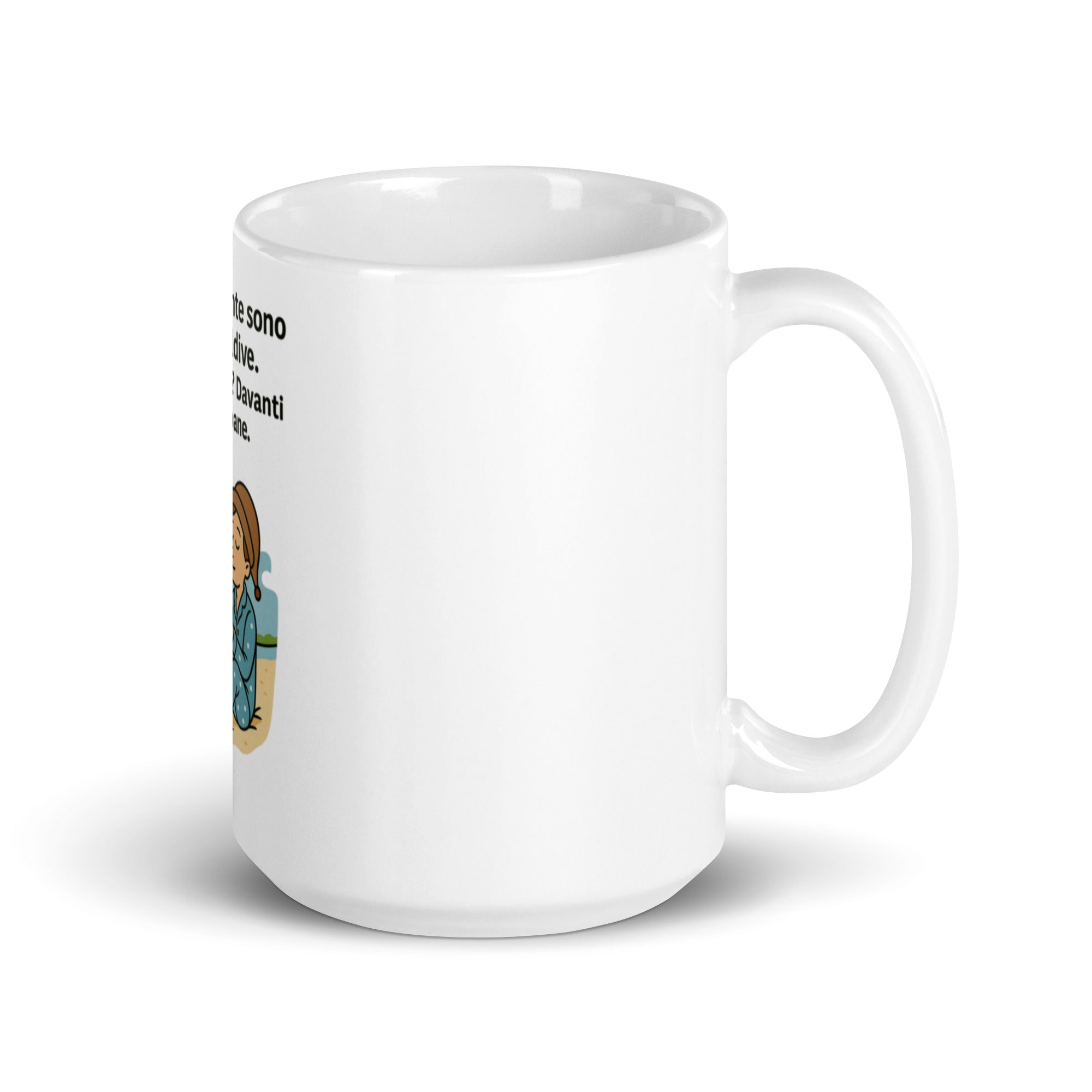 Tazza Mentalmente Sono Alle Maldive-Tazza-Biiply-15 oz-Biiply