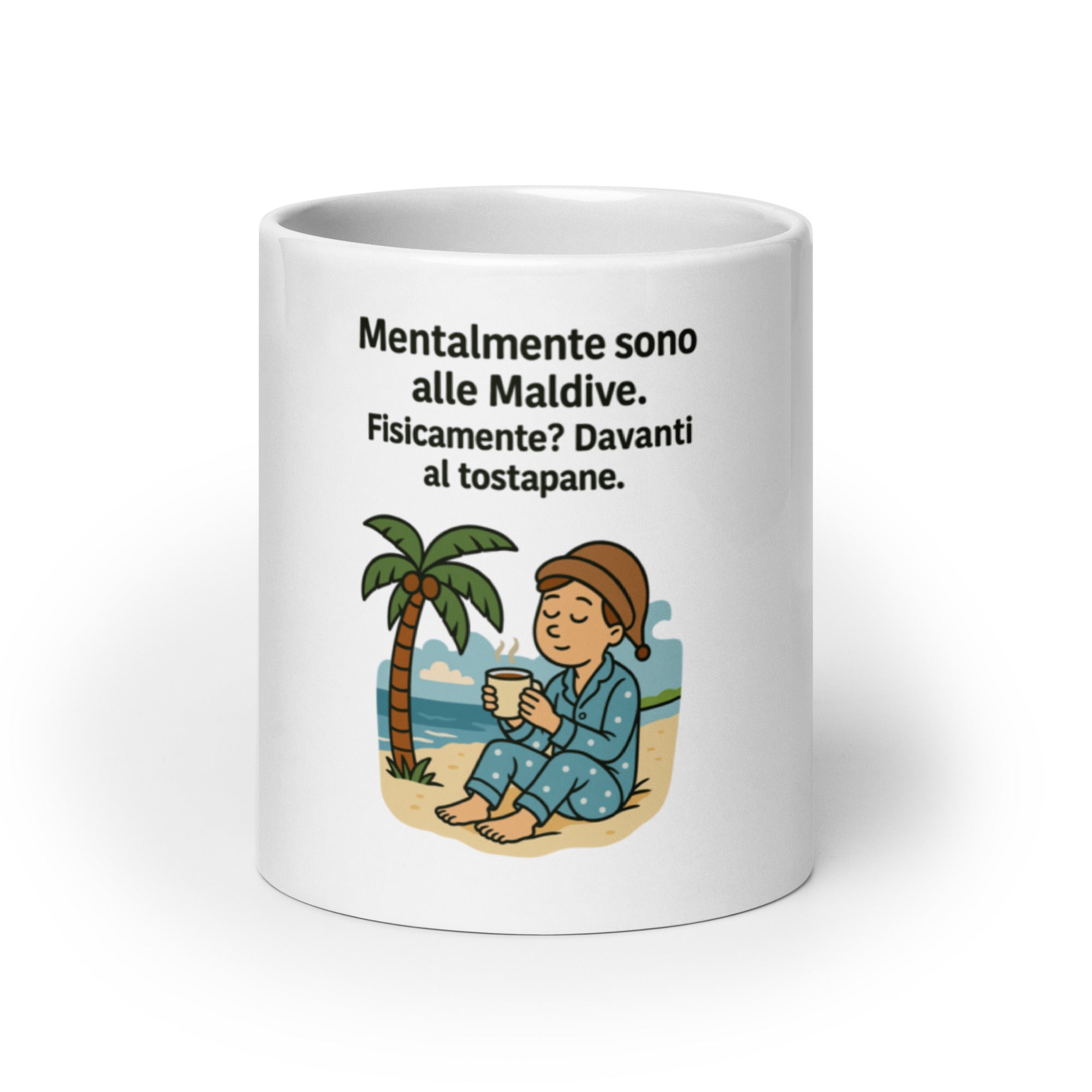 Tazza Mentalmente Sono Alle Maldive-Tazza-Biiply-Biiply