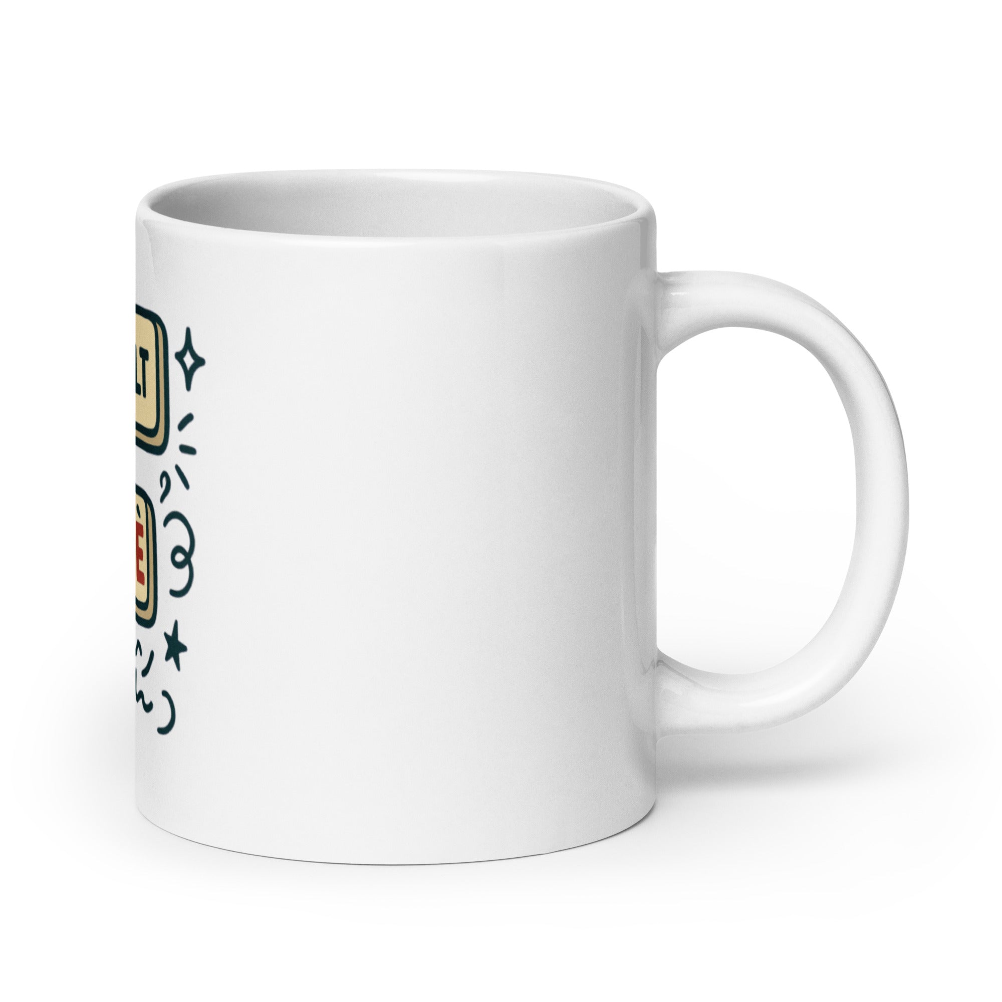 Tazza Ctrl + Alt + Caffè-Tazza-Biiply-20 oz-Biiply